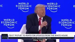 LIVE: President Trump Delivers a Special Address to the World Economic Forum