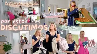 🇺🇸 Elaia se va 🧳 DISCUTIMOS por ESTO 😖 Limpieza SUPER profunda de  CASA I Familia Carameluchi I VLOG