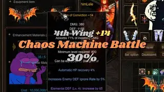 Attempt to upgrade 4th Wing NO LUCK to +14 - Chaos Machine Battle -  MU online Season 16.2.2