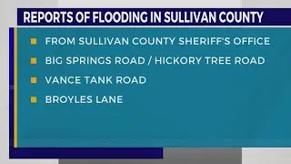 Flooding reported in Sullivan County