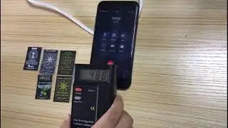 Scalar energy phone sticker