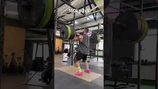 Push press 150kg 2x5 #wsm #kordiyaka #giantslive #strongman #weightlifting