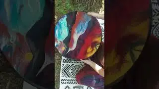 Ocean Drum  24 inch/60 cm AUTUMN with felted landscape cover and natural ingredients