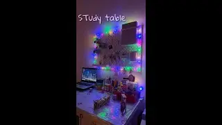 Aesthetic desk tour setup| study space organization| IKEA