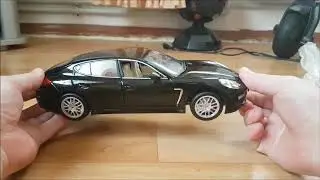 Unboxing Diecast Porsche Panamera 4S 1:18 Scale. Review.Автомодели. Обзор