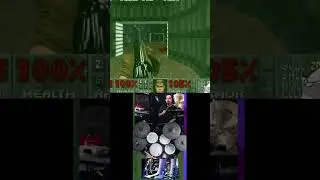 DOOM CLASSIC ON DRUMS!! Pt. 2 ☄️ #doom #classic #speedrum #gaming #drumming