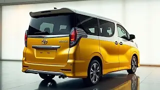 New Toyota Hiace luxury Van yellow white colour model 2025