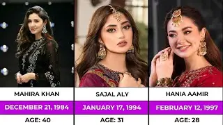 Pakistani Actresses Birthday & Age List 2025: From Mahira to New Stars! #SID