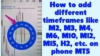 How to add different timeframes like M2, M3, M4, M6 , on phone MT5