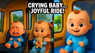 New! The Wheels on the Bus (Spin Spin Spin) | Low-Stimulation / Calm Nursery Rhyme
