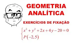 GEOMETRIA ANALÍTICA -  AULA 66 - PONTO E CIRCUNFERÊNCIA - EQUAÇÕES DE RETAS - 1 DE 2