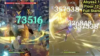 [First Clear] New Spiral Abyss 2.2 12 Full Stars Genshin impact