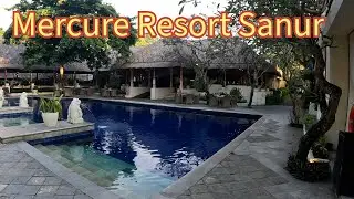 Walk thru Mercure Resort Sanur Bali then up to the main road