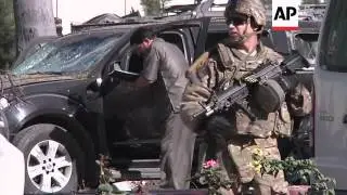 Police say suicide car bomber targets foreign convoy near US Embassy