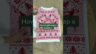 How to gift wrap a sweater🎁🎄Christmas gift link in comment