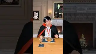 Dracula Goes to a Dinner Party 🧛&zwj;♂️ #comedy #shorts