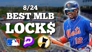 18-1 RUN! My 4 Best MLB Player Prop Bets Today 8/24/25 Free Picks! #mlb #prizepicks #podcast