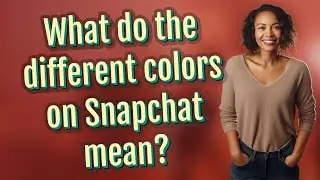What do the different colors on Snapchat mean?