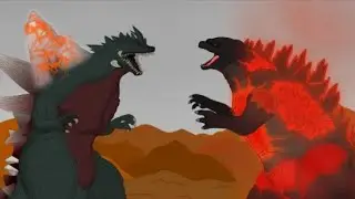 Evolution of Burning Godzilla vs Space Godzilla: Size Comparison | Godzilla Movie [HD]