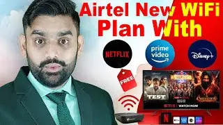Airtel New Plans | Airtel Fiber New 100Mbps Plan | Netflix | Apple TV+ | Prime VIdeo | Rs.999, 1190