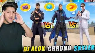Dj Alok VS Elite Chrono VS Skyler Best Clash Squad Battle 3 Character One Game - GArena Free Fire