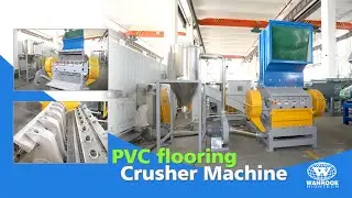 PVC Flooring Recycling Scrap Plastic Material Granulator Vinyl Flooring Heavy Duty Crusher