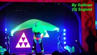 LEONA TOP FLUOR NO ESPECIAL FLUOR PARTY NA BLUE SPACE (BY SULLIVAN)