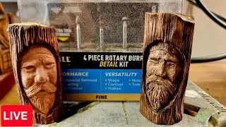 Kutzall Burrs Live wood spirit carving