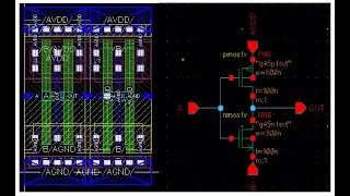 CMOS Inverter Layout  in Cadence Virtuoso | GPDK 45nm Technology | Cadence Layout Tutorial