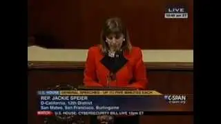 Military Rape Speech 19 by Congresswoman Jackie Speier