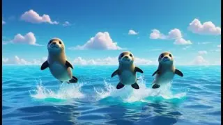 Four Tiny Seals Swim Side to Side + More Nursery Rhymes & Kids Songs