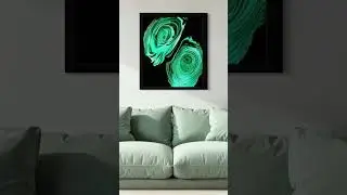 Acrylic tree ring pour art technique times 2