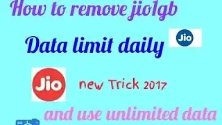 [ Jio 1GB Limit Bypass Trick] Jio jio में 1GB ख़तम होने के बाद क्या करे