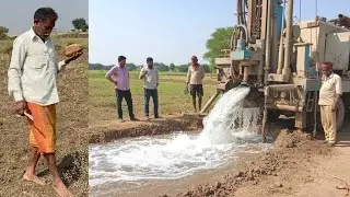 Borewell Drilling - 10 Hp Motor 185 Feet Deep boring With Coconut water checking Method | Borewells