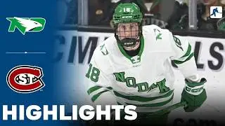 North Dakota vs St Cloud State | NCAA College Hockey | Highlights - February 20, 2026