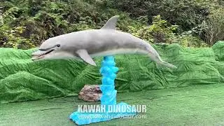 Animatronic Dolphin Statue With Movements Customized For Ocean Park Display