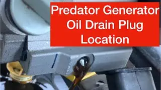 Oil change predator generator Location of drain plug