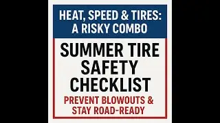 ✅ Summer Tire Safety Checklist | Prevent Blowouts & Stay Road-Ready