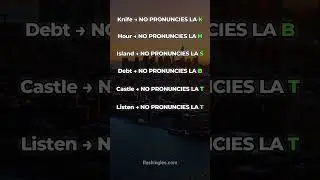 NO PRONUNCIES ESTAS LETRAS EN INGLES #aprendeingl&eacute;s