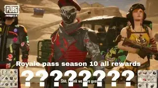 Royale pass season 10 all rewards list pubg mobile Royale elite pass season 10