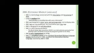 Learning XML (SESSION -1) Applications which use XML Comparing HTML and XML  Need of XML & Features