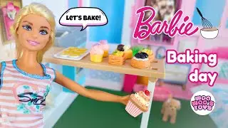 Barbie Bakes Yummy Treats at Home 🍩🧁 | A Cosy Baking Day 🌸 | Ep.11