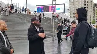 Agnostic Agrees With Muslim! Mustafa And Visitor Stratford Speakers Corner Sam Dawah