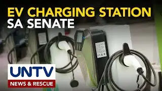 Solar-powered EV charging station,  binuksan sa Senate compound
