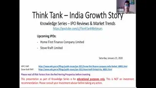 Think Tank Conclave - IPO Reviews Homefirst Finance & Stovecraft - Deep Dive  (Part 1)