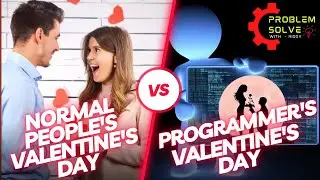 Valentine's day normal people vs programmer | python rose project | valentine day gift using python