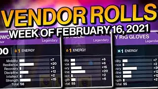 Destiny 2: HIGH STAT VENDOR ARMOR ROLLS  | Four HUNTER Pieces! [Feb. 16th] (Beyond Light)