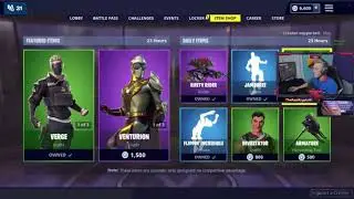 Tfue reacts to item shop!