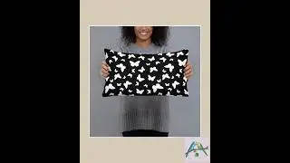 Throw Pillow - Butterflies Black and White