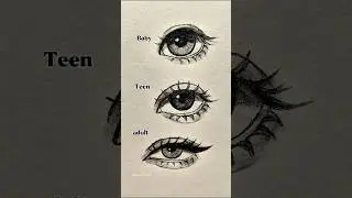 Baby to adult ✨ eyes drawing  tutorial #drawing #tutorial #art #eyes #shorts